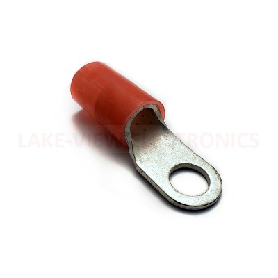 TERMINAL RING 2 AWG 3/8" STUD NYLAKRIMP