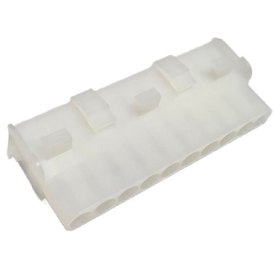 HMT H6351-10PSW000R CONNECTOR FE 10 POS 6.35P 1X10 UL94V-V2 RCPT WHITE HSG