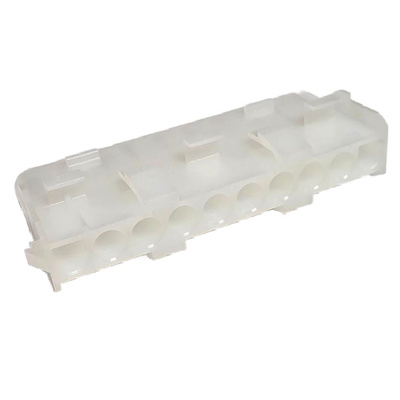 HMT H6351-10PSW000R CONNECTOR FE 10 POS 6.35P 1X10 UL94V-V2 RCPT WHITE HSG