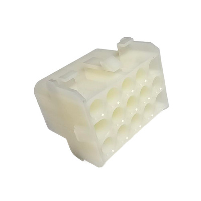 CONNECTOR 15 POS FEMALE 6.35MM RCPT 3X5PIN HSG WHITE NYLON