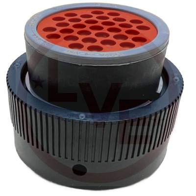 CONNECTOR PLUG HOUSING 31 POS  W/COUPLING NUT BLACK