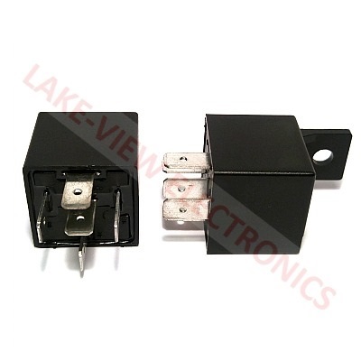 RELAY 12VDC 40A SPDT QUICK CONNECT SEALED W/BRKT & INTERNAL DIODE AUTOMOTIVE RELAY