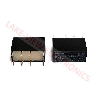 RELAY 24VDC 2A DPDT SEALED PC PINS STANDARD RELAY