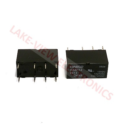 RELAY 12VDC 2A DPDT SEALED STANDARD TYPE PC PINS PCB RELAY