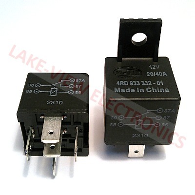 RELAY 12VDC 20/40A SPDT W/BRACKET PLUG IN MINI AUTOMOTIVE RELAY