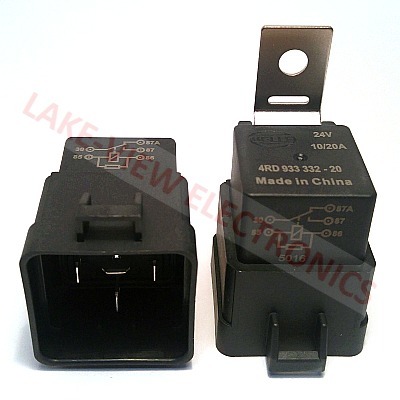 RELAY 24V 10/20A SPDT W/BRACKET PLUG IN MINI AUTOMOTIVE RELAY