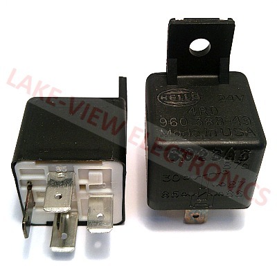 RELAY 24VDC 10/20A SPDT W/BRACKET &amp; RESISTOR PLUG IN MINI AUTOMOTIVE RELAY