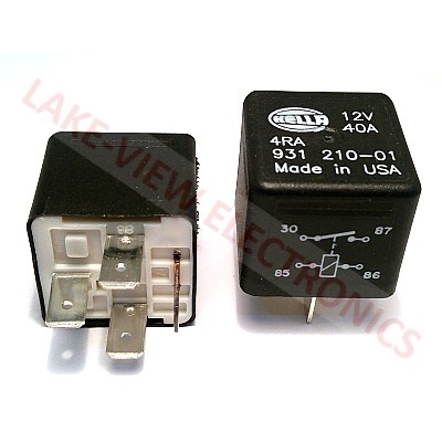 RELAY 12VDC 40A SPST-NO PLUG IN MINI AUTOMOTIVE RELAY