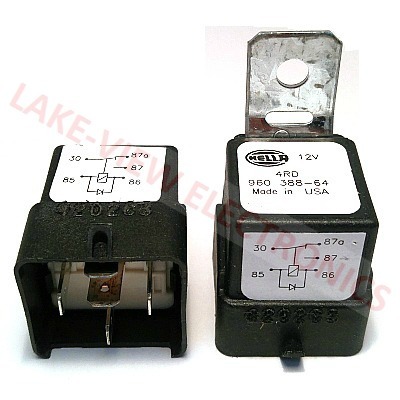 RELAY 12VDC 20/40A SPDT SKIRTED W/DIODE &amp; BRACKET PLUG IN MINI AUTOMOTIVE RELAY