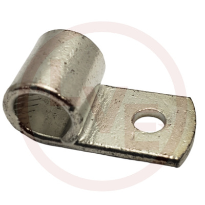 TERMINAL RING FLAG 2/0 AWG 1/4&quot; STUD NON-INSULATED