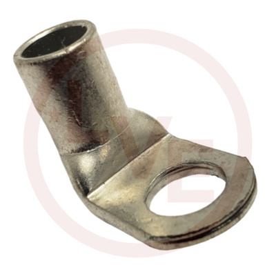 TERMINAL TUBULAR RING LUG 1/0AN-2/0 AWG 1/2&quot; STUD NON-INSULATED TIN PLATED