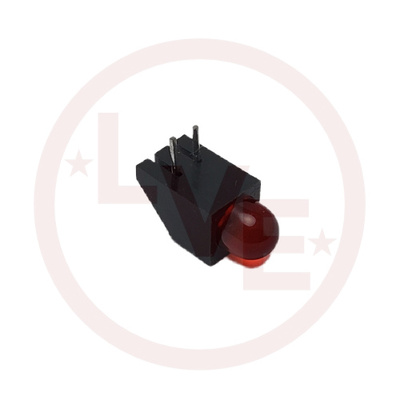 LED 5MM RED DIFFUSED 625nm 20mA 2V R/A