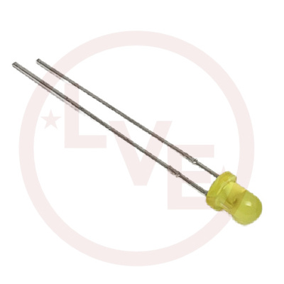 LED 3MM YELLOW DIFFUSED 590NM 20MA