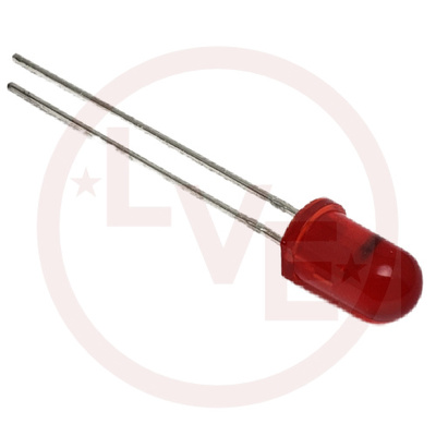 LED 5MM RED DIFFUSED 700NM 22MA 14V