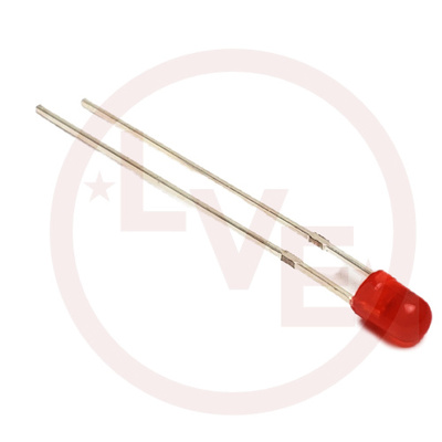 LED 3MM RED DIFFUSED 12VDC
