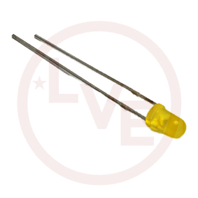 LED 3MM YELLOW RD DIFFUSED