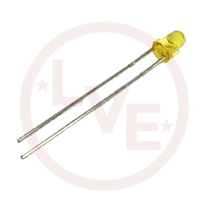 LED 3MM YELLOW RD TRANSPARENT