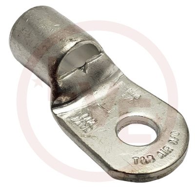 TERMINAL TUBULAR RING 3/0AN-4/0 3/8" STUD NON-INSULATED COPPER TIN PLATED
