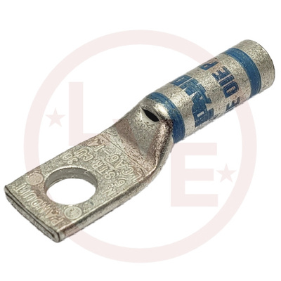 TERMINAL LUG COPPER COMPRESSION 6 AWG 1/4" STUD