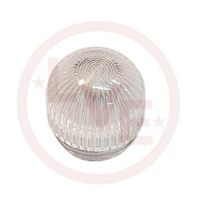 INDICATOR LENS CAP TRANSPARENT FLUTED DOME CLEAR