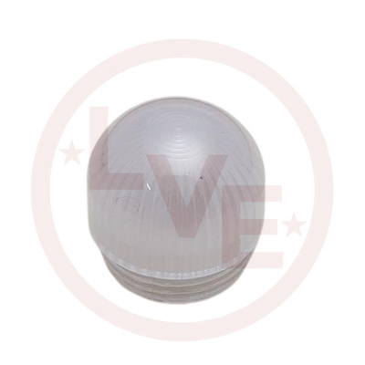 INDICATOR LENS CAP FLUTED DOME MILKY WHITE