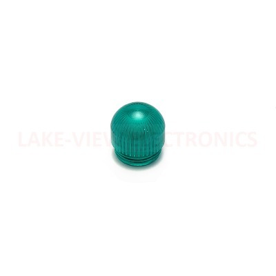 INDICATOR LENS TRNSP FLUTED DOME GREEN