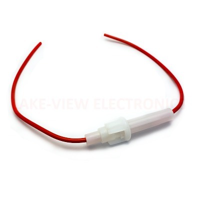 FUSE HOLDER IN-LINE 18 AWG WHITE BODY