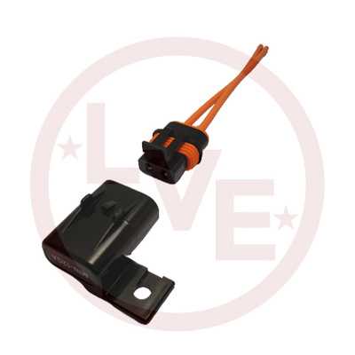 FUSE HOLDER 30A 32VDC 12AWG ORANGE LEADS