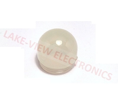 INDICATOR LENS CAP WHITE ROUND TRANSLUCENT