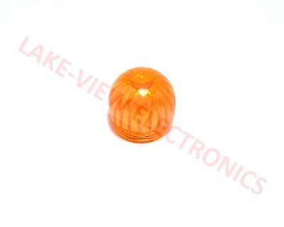 INDICATOR LENS CAP AMBER ROUND TRANSPARENT