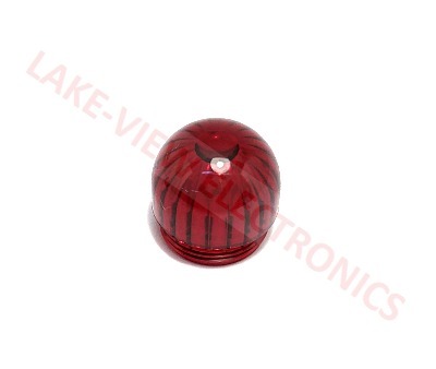 INDICATOR LENS CAP RED ROUND TRANSPARENT