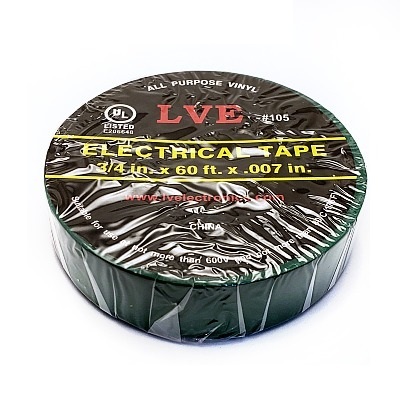 TAPE 3/4" X 60FT GREEN PVC