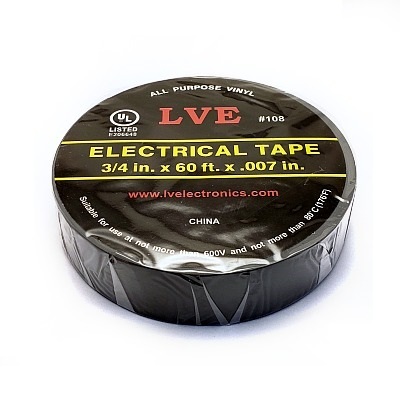 TAPE 3/4&quot; X 60FT GRAY PVC
