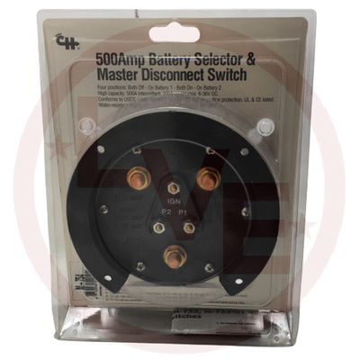 COLE HERSEE M-754 SWITCH BATTERY SELECTOR/MASTER DISCONNECT W/ PILOT LIGHT