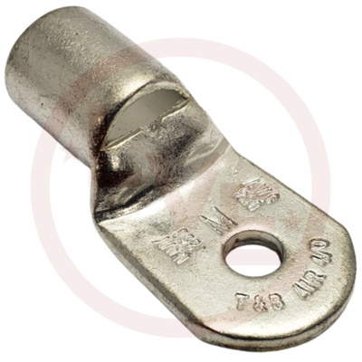 TERMINAL TUBULAR RING 4/0AN-250MCM 5/16&quot; STUD NON-INSULATED COPPER TIN PLATED