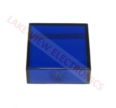 INDICATOR LENS CAP BLUE TRANSPARENT