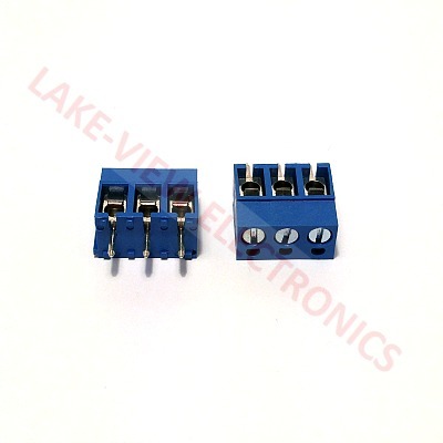 TERMINAL BLOCK 3POS 5.08P VERT PCB BLUE