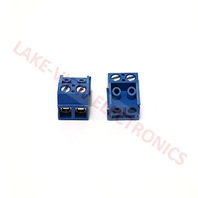 TERMINAL BLOCK PLUG 2POS 5P 90DEG BLUE