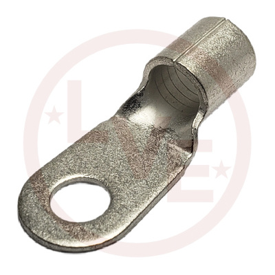 TERMINAL RING 4 AWG 1/4&quot; STUD LARGE WIRE NON-INSULATED
