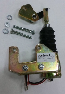 SOLENOID 12V SOLENOID W/ LINKAGE KIT RIGHT MOUNT PULL TYPE