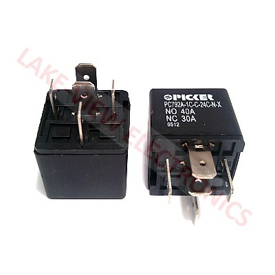 RELAY 24VDC 40A SPDT PLUG IN TYPE W/DUST COVER AUTOMOTIVE RELAY