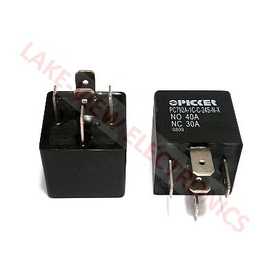 RELAY 24VDC 40A SPDT PLUG IN TYPE SEALED AUTOMOTIVE RELAY
