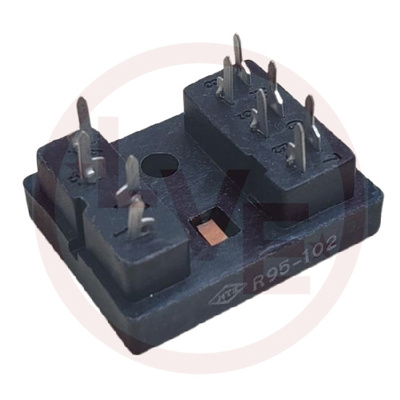 RELAY SOCKET 10-PIN BLADE PCB MOUNT