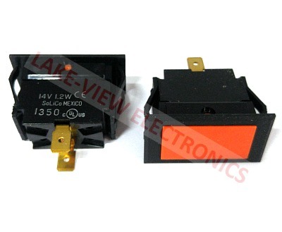 INDICATOR 14V AMBER INCAND 0.250&quot; Q.C. TABS PNL MT LIGHT