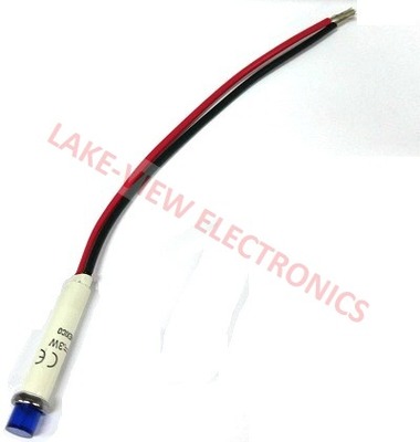 INDICATOR 14V BLUE LED 6&quot; LEADS PNL MT LIGHT