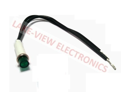 INDICATOR 14V GREEN INCAND 6" LEADS PNL MT LIGHT