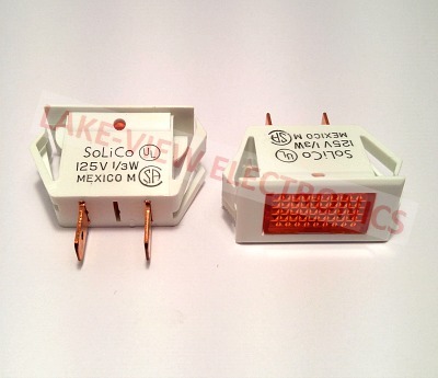 INDICATOR 125V AMBER NEON 0.250&quot; Q.C. TABS PNL MT LIGHT