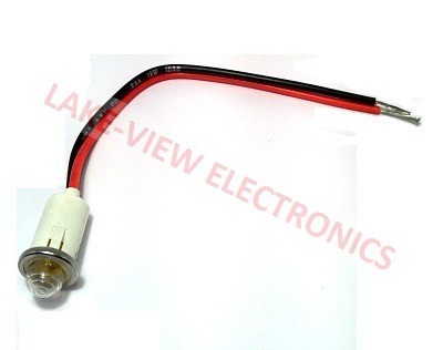 INDICATOR 28V AMBER LED 6&quot; LEADS PNL LIGHT