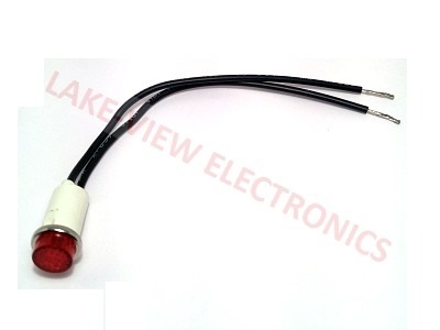 INDICATOR 14V RED INCAND 6" LEADS PNL LIGHT