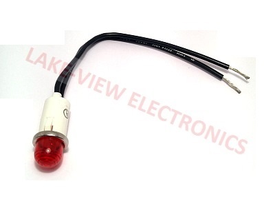 INDICATOR 14V RED INCAND 6" LEADS PNL LIGHT